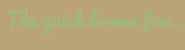 Image with Font Color 9ABB79 and Background Color BAA378